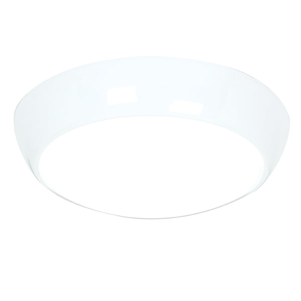 Saxby Vigor LED Round Bulkhead, Cool White with Microwave Sensor (50695)
