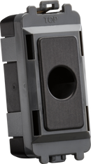 Knightsbridge MLA GDM012SB Flex outlet module (up to 10mm) - smoked bronze