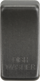 Knightsbridge MLA GDDISHSB Switch cover "marked DISHWASHER" - smoked bronze