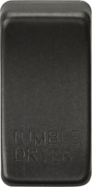 Knightsbridge MLA GDDRYSB Switch cover "marked TUMBLE DRYER" - smoked bronze