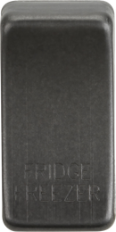 Knightsbridge MLA GDFRIDSB Switch cover "marked FRIDGE FREEZER" - smoked bronze