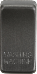 Knightsbridge MLA GDWASHSB Switch cover "marked WASHING MACHINE" - smoked bronze