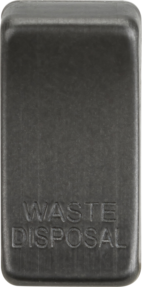 Knightsbridge MLA GDWASTESB Switch cover "marked WASTE DISPOSAL" - smoked bronze