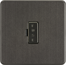 Knightsbridge MLA SF6000SB Screwless 13A Fused Spur Unit - Smoked Bronze