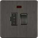 Knightsbridge MLA SF6300NSB Screwless 13A Switched Fused Spur Unit with Neon - Smoked Bronze