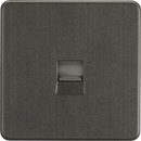 Knightsbridge MLA SF7400SB Screwless Telephone Extension Socket - Smoked Bronze