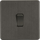 Knightsbridge MLA SF8341SB Screwless 20A 1G DP Switch - Smoked Bronze