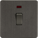 Knightsbridge MLA SF8341NSB Screwless 20A 1G DP Switch with Neon - Smoked Bronze