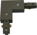 Knightsbridge MLA TRKRA1S 230V Track L Right Angle Connector - Satin Nickel