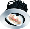 Knightsbridge MLA VFRCOBWW2 IP20 7W LED 3000K Warm White Tilt Downlight with Fixed Chrome Bezel