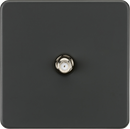 Knightsbridge MLA SF0150AT Screwless 1G SAT TV Outlet (Non-Isolated) - Anthracite