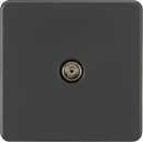 Knightsbridge MLA SF0100AT Screwless 1G TV Outlet (Non-Isolated) - Anthracite
