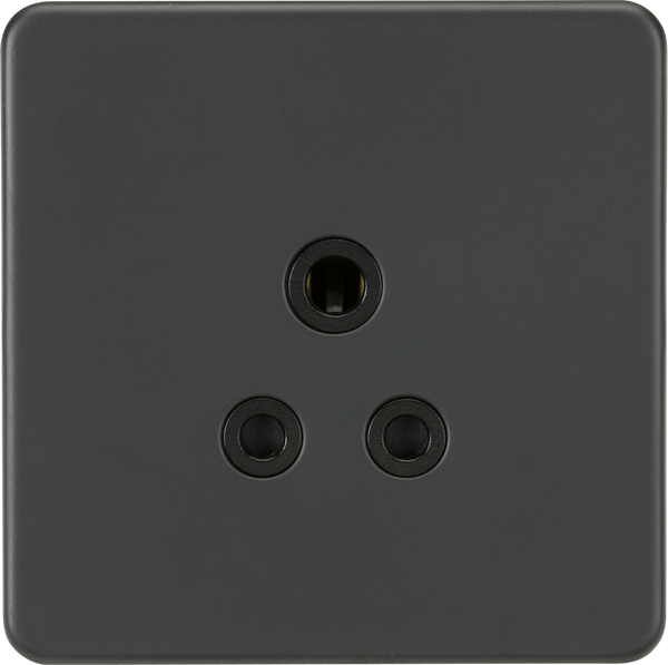 Knightsbridge MLA SF5AAT Screwless 5A Unswitched Socket - Anthracite