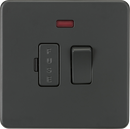 Knightsbridge MLA SF6300NAT Screwless 13A Switched Fused Spur Unit with Neon - Anthracite