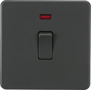 Knightsbridge MLA SF8341NAT Screwless 20A 1G DP Switch with Neon - Anthracite