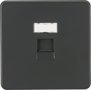 Knightsbridge MLA SFRJ45AT Screwless RJ45 network outlet - Anthracite