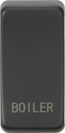Knightsbridge MLA GDBOILAT Switch cover "marked BOILER" - anthracite