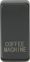 Knightsbridge MLA GDCOFFAT Switch cover "marked COFFEE MACHINE" - anthracite