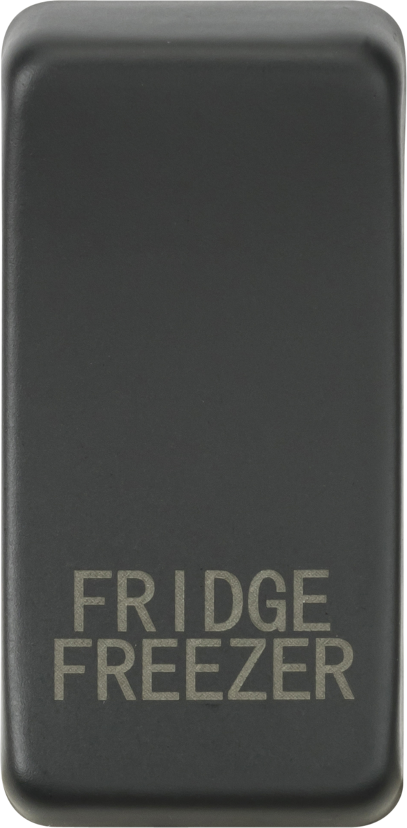 Knightsbridge MLA GDFRIDAT Switch cover "marked FRIDGE FREEZER" - anthracite
