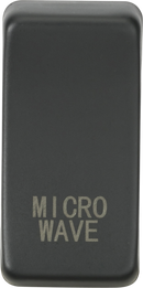 Knightsbridge MLA GDMICROAT Switch cover "marked MICROWAVE" - anthracite