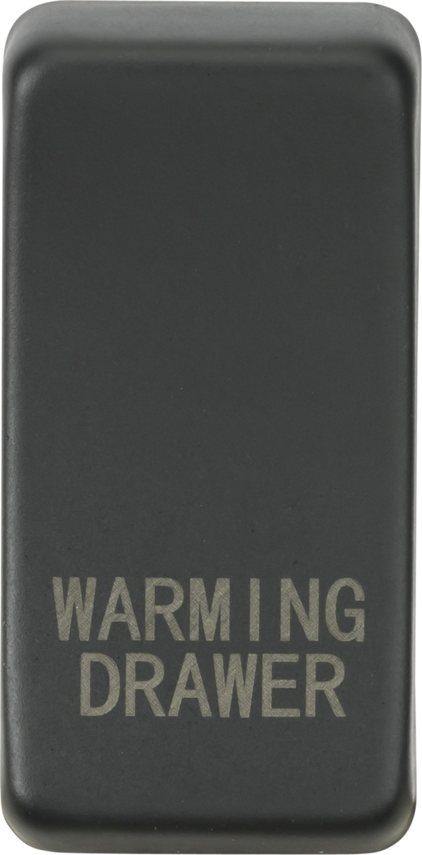 Knightsbridge MLA GDWARMAT Switch cover "marked WARMING DRAWER" - anthracite
