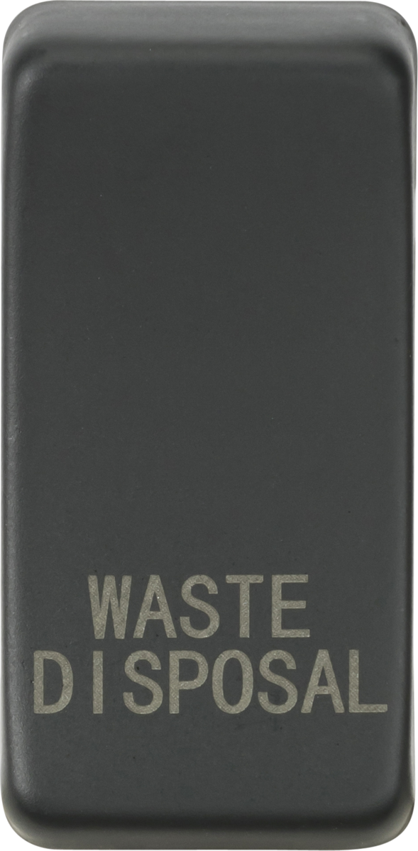 Knightsbridge MLA GDWASTEAT Switch cover "marked WASTE DISPOSAL" - anthracite