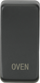 Knightsbridge MLA GDOVENAT Switch cover "marked OVEN" - anthracite
