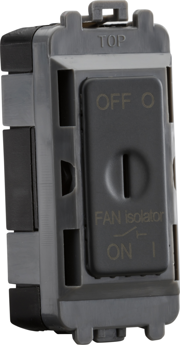 Knightsbridge MLA GDM021AT 10A Fan Isolator Key Switch Module - anthracite