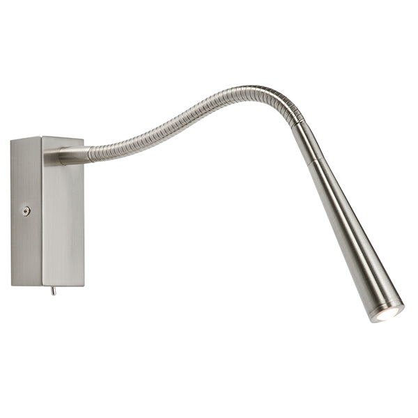 Saxby 50606 Madison 1lt wall 1W SW Warm White, Brushed chrome