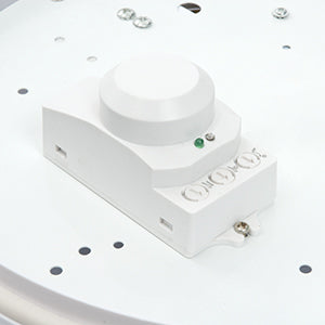 Saxby Vigor LED Round Bulkhead, Cool White with Microwave Sensor (50952)