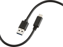 Knightsbridge MLA AVAC15 1.5m 60W USB-A to USB-C Cable - Black