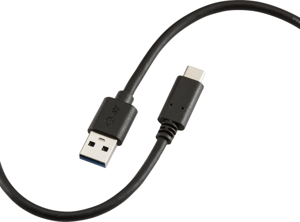 Knightsbridge MLA AVAC15 1.5m 60W USB-A to USB-C Cable - Black