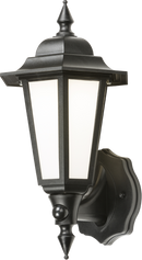 Knightsbridge MLA LANT1BKP 230V IP54 8W LED Wall Lantern with Daylight Sensor - Black
