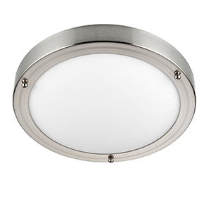 Saxby 54675 Portico LED satin Nickel IP44 9W cool white