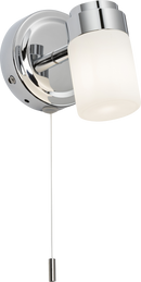 Knightsbridge MLA BA02S1C 230V IP44 G9 Single Spotlight with Frosted Glass - Chrome