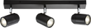 Knightsbridge MLA BA03B3MB 230V IP44 GU10 Triple Bar Spotlight - Matt Black