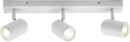 Knightsbridge MLA BA03B3MW 230V IP44 GU10 Triple Bar Spotlight - Matt White