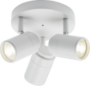 Knightsbridge MLA BA03P3MW 230V IP44 GU10 Triple Spotlight - Matt White