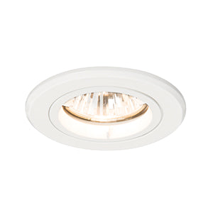 Saxby 61059 ShieldPLUS 50W Fire Rated IP20 Dimmable GU10 Downlight Matt White