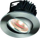 Knightsbridge MLA VFRCOBWW3 IP20 7W LED 3000K Warm White Tilt Downlight with Fixed Brushed Chrome Bezel