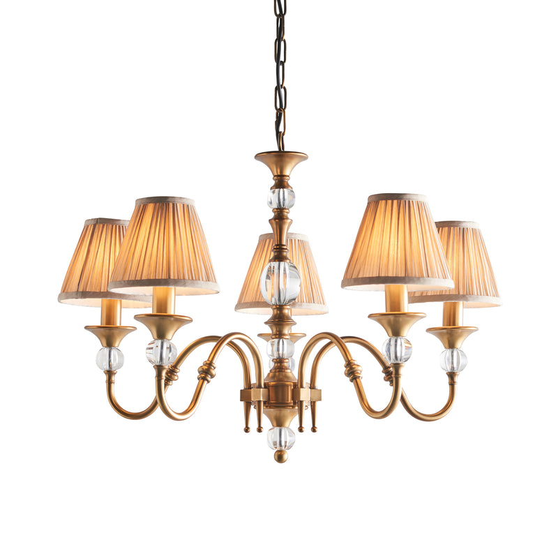 Endon 63587 Polina antique brass 5lt Pendant