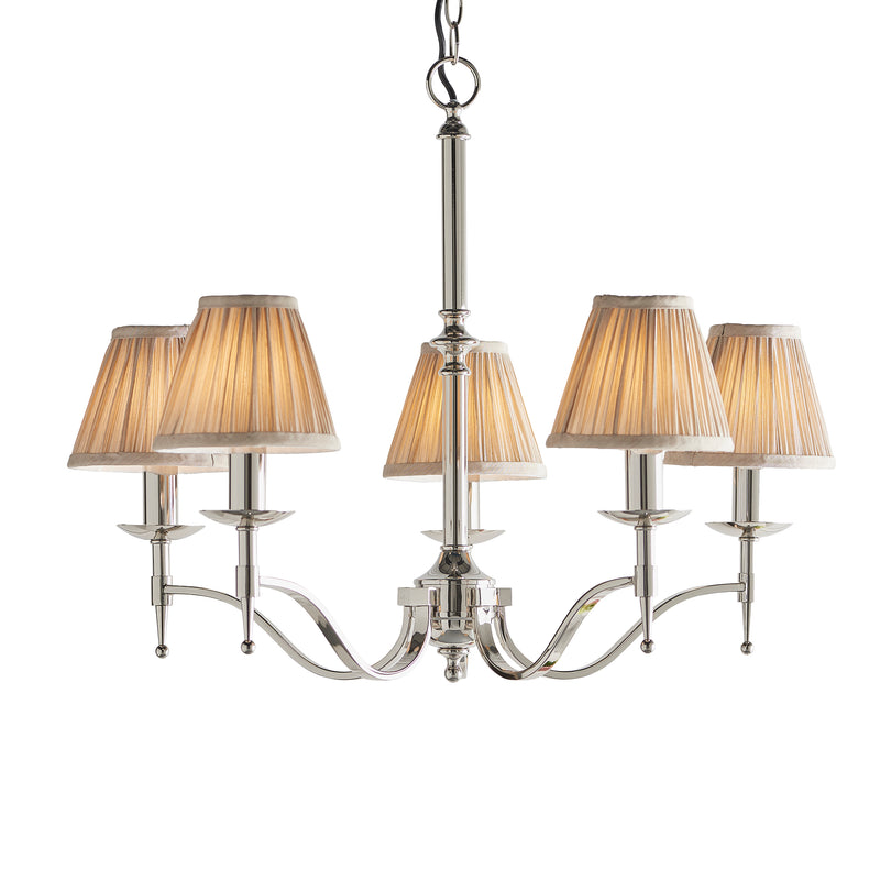 Endon 63631 Stanford nickel 5lt Pendant