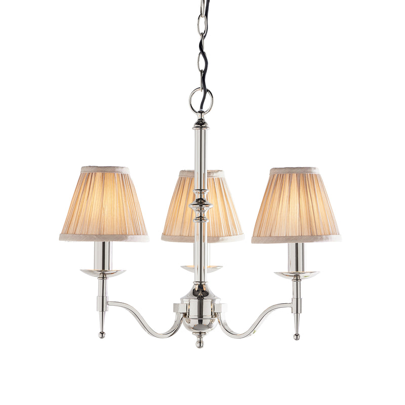 Endon 63633 Stanford nickel 3lt Pendant