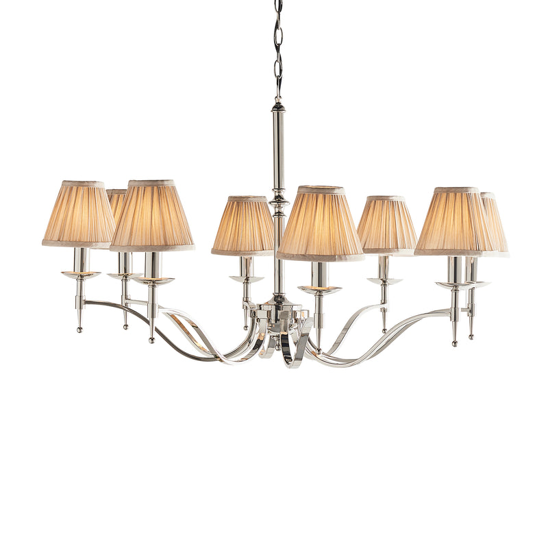 Endon 63635 Stanford nickel 8lt Pendant