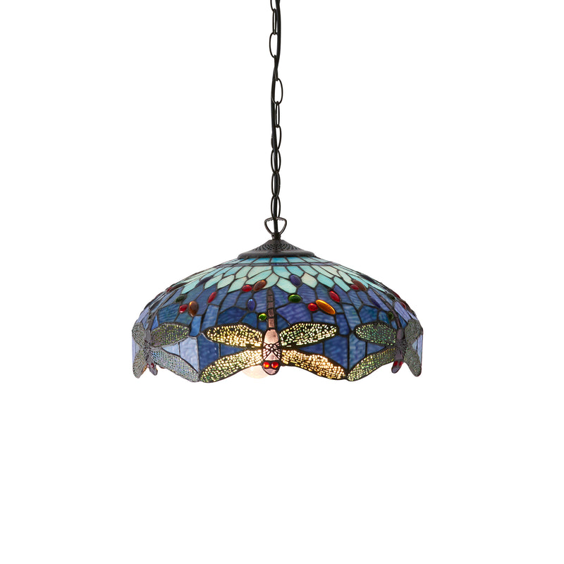 Endon 64080 Dragonfly blue 3lt Pendant