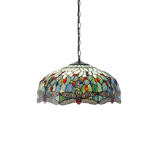 Endon 66148 Dragonfly blue 3lt Pendant