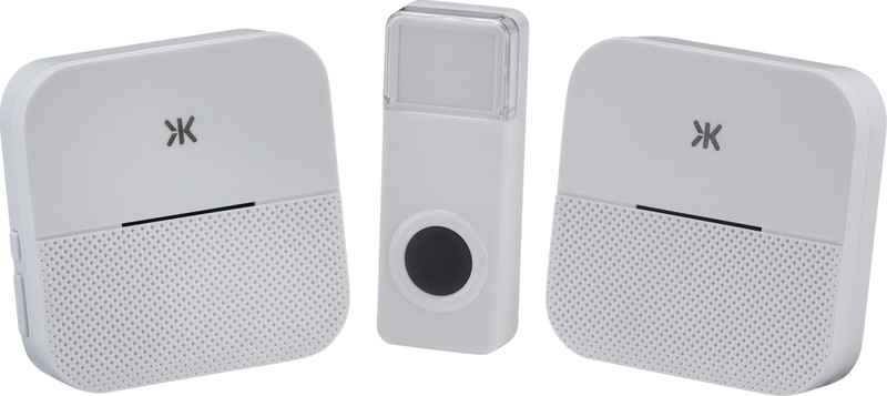 Knightsbridge MLA DC015 Wireless plug in dual receiver door chime system - white