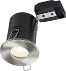 Knightsbridge MLA VFCFIPBC 230V IP65 Fixed GU10 Fire-Rated Downlight - Brushed Chrome