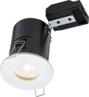 Knightsbridge MLA VFCFIPW 230V IP65 Fixed GU10 Fire-Rated Downlight - White