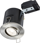 Knightsbridge MLA VFCFTBC 230V IP20 Tilt GU10 Fire-Rated Downlight - Brushed Chrome